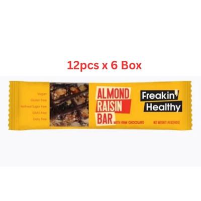 Freakin Healthy Choco Almond Raisin Bar 6X12X40G