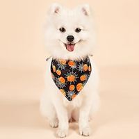 Dog Halloween Costumes Pet Halloween Saliva Wipes Dog Triangular Wipes Cat Saliva Wipes Bibs Pet Supplies Lightinthebox - thumbnail