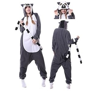 Adults' Kigurumi Pajamas Nightwear Onesie Pajamas Animal Cartoon Onesie Pajamas Funny Costume Flannel Cosplay For Men and Women Carnival Animal Sleepwear Cartoon miniinthebox