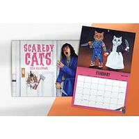 Scaredy Cats 2024 Monthly Calendar 2024,New Year Gift for Family,Funny Calendar Lightinthebox - thumbnail