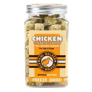 Kiwi Walker Freeze Dried Chicken+Spinach+Carrot Cat & Dog Treats - Chicken - 65G