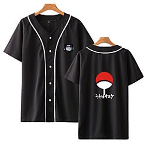 Inspired by Naruto Cosplay Akatsuki Uchiha Itachi T-shirt Polyester / Cotton Blend Print Printing Top For Women's / Men's miniinthebox