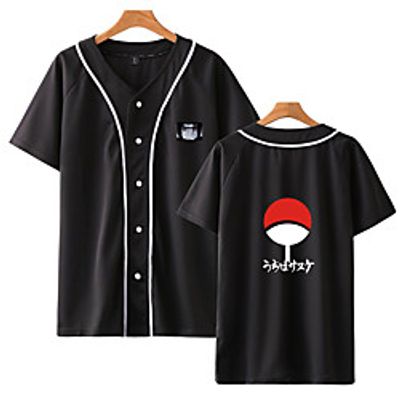 Inspired by Naruto Cosplay Akatsuki Uchiha Itachi T-shirt Polyester / Cotton Blend Print Printing Top For Women's / Men's miniinthebox