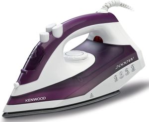 Kenwood Steam Iron 2000W With Non Stick Soleplate, ContinuoUS Steam, Steam Burst, Spray Function Stp40.000Wp White/Purple