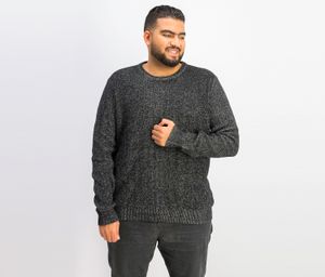 Mens Ladbroke Twist Yarn Knit Sweater  Black