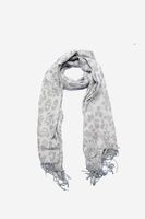 Womens Metallic Scarves 188 L x 70 W cm  Grey - thumbnail