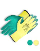 Imperial Gorilla Bull 1 Palm Coated Latex Natural Rubber, Yellow