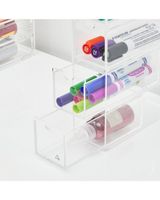 HS Vanity 4 Tiers Acrylic Glasses Display Drawers Clear - thumbnail