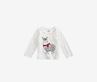 Baby Girls Llama-Print T-Shirt  Grey Drop Heather - thumbnail
