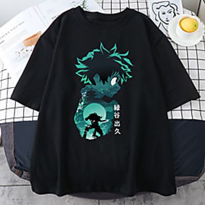 Inspired by My Hero Academia / Boku No Hero Cosplay Cosplay Costume T-shirt Polyester / Cotton Blend Print Harajuku Graphic Kawaii T-shirt For Women's / Men's miniinthebox