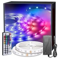 LED Light Strip 2x15m/ 2x20m 100ft 130ft RGB Color Change LED Light Strip Kit with IR44 Key Remote Control for Bedroom Lighting Flexible Home Decoration miniinthebox LED Light Strip 2x15m/ 2x20m 100ft 130ft RGB Color Change LED Light Strip Kit with IR44 Key Remote Control for Bedroom Lighting Flexible Home Decoration miniinthebox