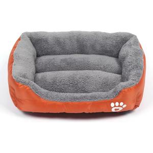 Nutrapet Grizzly Square Dog Bed Orange Medium - 54 x 42 cm