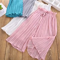 Kids Girls' Shorts 1 PC White Blue Blushing Pink Solid Colored Active 3-13 Years Lightinthebox - thumbnail