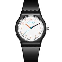Astro Kids Japan PC21 Movement Watch, Analog Display and Polyurethane Strap - A23812-PPBW, Black