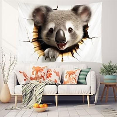 Koala Animal Hanging Tapestry Wall Art Large Tapestry Mural Decor Photograph Backdrop Blanket Curtain Home Bedroom Living Room Decoration Lightinthebox