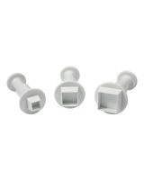 Pme Shapes Pluger Cutters S, M & L Square Set Of 3