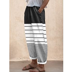 Women's Pants Trousers Long Side Pockets Active Fashion Street Daily Wear Yellow Pink S M Spring   Fall Lightinthebox