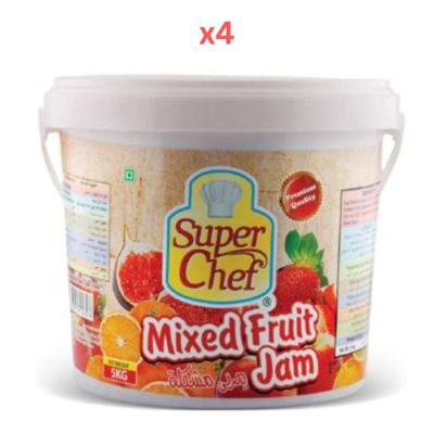 Super Chef Jam Fruit 5 Kg (Pack Of 4)