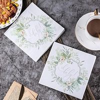 20 Pcs Color Printing Paper Napkins Rose Wedding Party Table Decoration Disposable Tableware miniinthebox - thumbnail