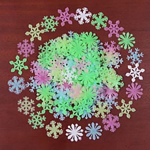 3D Six-color Luminous Snowflake Wall Stickers Set Holiday Party Children's Room Kindergarten Glass Wall Decoration Stickers Lightinthebox