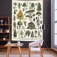 Forest Tree Wall Tapestry Art Decor Blanket Backdrop Curtain Hanging Home Bedroom Living Room Decoration miniinthebox - thumbnail