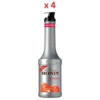 Monin Strawberry Fruit Mix - 1 Ltr Pack Of 4