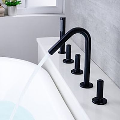 Bathtub Faucet - Modern Contemporary Electroplated Roman Tub Ceramic Valve Bath Shower Mixer Taps Lightinthebox Bathtub Faucet - Modern Contemporary Electroplated Roman Tub Ceramic Valve Bath Shower Mixer Taps Lightinthebox
