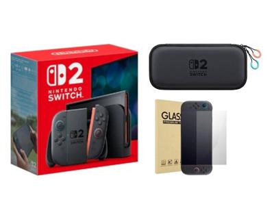 Nintendo Switch 2 Console 256GB (International Edition), Storage Case and Screen Protector Bundle