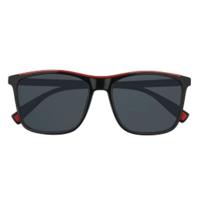 Zippo OB94-03 Square Shape Sunglasses For Unisex, 56 mm Size, Black & Red - 267000595