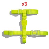 Zee Dog Neopro Lime H-Harness Large (Pack Of 3)