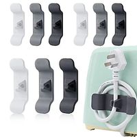 2Pcs Cord Wrapper Hooks Clip Cable Wire Organizer Kitchen Appliance Wire Winding Protection Household Appliances Cable Winder miniinthebox - thumbnail