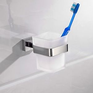 Toothbrush Holder  Tooth Glass Sets Wall Mounted Stainless Steel for Bathroom miniinthebox