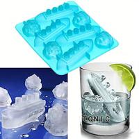 Titanic Iceberg Shaped Silicone Chocolate Candy Making Mold Tray and Ice Cube Trays Random Color Suitable for Home Kitchen Creative Lattice Mold, Blue Lightinthebox