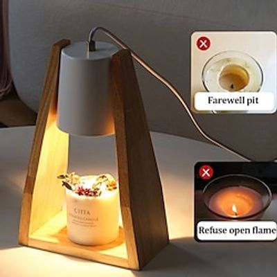 Aromatherapy diffuser lamp melted wax lamp Japanese log melted wax lamp ins bedroom bedside table lamp romantic smoke-free dimmable night light Lightinthebox Aromatherapy diffuser lamp melted wax lamp Japanese log melted wax lamp ins bedroom bedside table lamp romantic smoke-free dimmable night light Lightinthebox