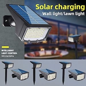 Solar Spotlights Garden Patio Light 505357 LEDs Outdoor Wall Lights Waterproof IP65 Solar Powered Garden Yard Spot Lights for Outdoor Landscape Decoration 14 Pack Lightinthebox