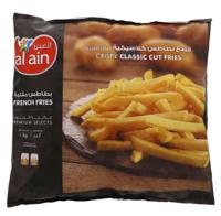 Al Ain Frozen French Fries, 10x10 Classic Cut - 1 kg x 10 - thumbnail