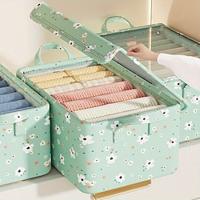 Sweet Flower Pattern Storage Box, Lightweight Wardrobe Container With Handle, All-Match Space Saving Container 472820CM Lightinthebox