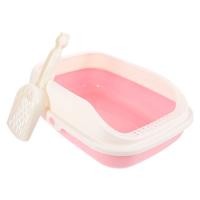 Cozy Paws Open Cat Toilet Semi-Closed 40x29x14cm - Pink