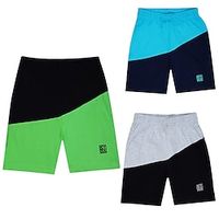 Kids Boys Shorts Green Blue Gray Color Block Spring Summer 3D Print Street 3-12 Years Lightinthebox - thumbnail