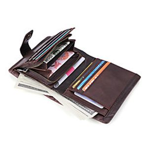 Travel Wallet Document Organizer Card Holder Anti-theft RFID Blocking Everyday Use Security Genuine Leather Classic Vintage Gift For Women's Men's 11.59.52.5 cm miniinthebox