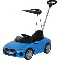 Megastar Ride On Licensed BMW Roadster Z4 Car With Pull Handle And Removable Canopy - Blue (UAE Delivery Only)