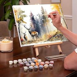 1pc Deer 16 20 Inch Painting By Numbers For Adults Beginners Painting Acrylic Painting Set Decorative Painting DIY Digital Oil Painting Manual Coloring Lightinthebox