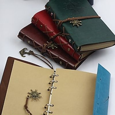 2023 Leather Planner A6 4.1×5.8 Inch Retro Aesthetic PU SoftCover Portable Reusable Classsic Planner 80 Pages for School Office Business miniinthebox