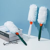 1 Set Of 5 Replacement Cores For Household Cleaning Wiping And Sweeping Electrostatic Dust Collector Disposable Fiber Brush Head Dustproof Adsorption Chicken Feather Duster miniinthebox