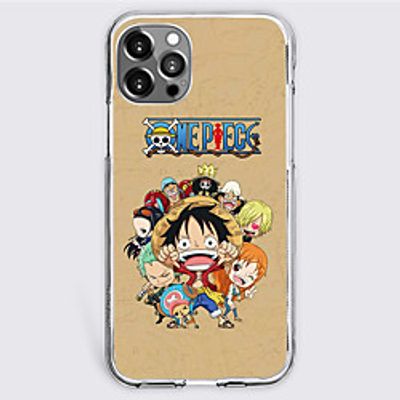 One Piece Cartoon Characters Phone Case For Apple iPhone 12 Pro Max 11 SE 2020 X XR XS Max 8 7 Unique Design Protective Case Shockproof Dustproof Back Cover TPU miniinthebox