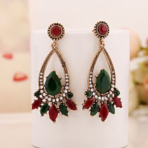 Women's Earrings Geometrical Floral Theme Joy Stylish Simple Earrings Jewelry Red For Daily Holiday Promise 1 Pair Lightinthebox