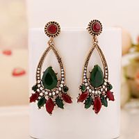 Women's Earrings Geometrical Floral Theme Joy Stylish Simple Earrings Jewelry Red For Daily Holiday Promise 1 Pair Lightinthebox - thumbnail