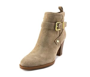 Womens Delancy Ankle Booties  Mushroom Suede