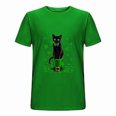 Graphic Cartoon Shamrock Fashion Designer Basic Men's 3D Print T shirt Tee Short Sleeve Shirt Tee Top Street Vacation Going out St. Patrick T shirt 1 2 3 Short Sleeve Crew Neck Shirt Summer Clothing Lightinthebox Graphic Cartoon Shamrock Fashion Designer Basic Men's 3D Print T shirt Tee Short Sleeve Shirt Tee Top Street Vacation Going out St. Patrick T shirt 1 2 3 Short Sleeve Crew Neck Shirt Summer Clothing Lightinthebox