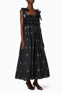 Mika Silk-Blend Floral Dress